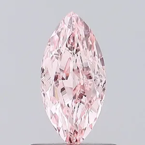 1.04ct MARQUISE Fancy Intense Pink VVS2 Coloured Lab diamond