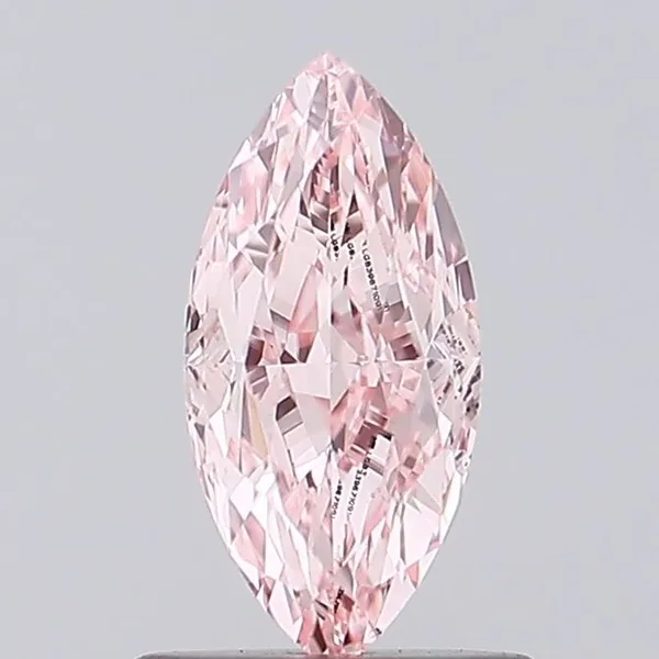 1.04ct MARQUISE Fancy Intense Pink VVS2 Coloured Lab diamond