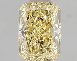 1.14ct RADIANT Fancy Intense Yellow VS1 Coloured Lab diamond