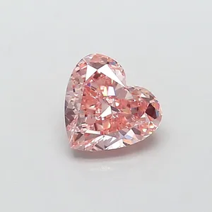 1ct HEART Fancy Intense Pink SI1 Coloured Lab diamond
