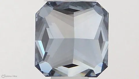 0.52ct RADIANT Fancy Vivid Blue SI1 Coloured Lab diamond