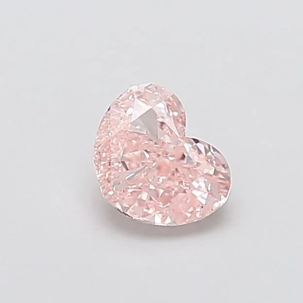 0.95ct HEART Fancy Intense Pink VVS2 Coloured Lab diamond