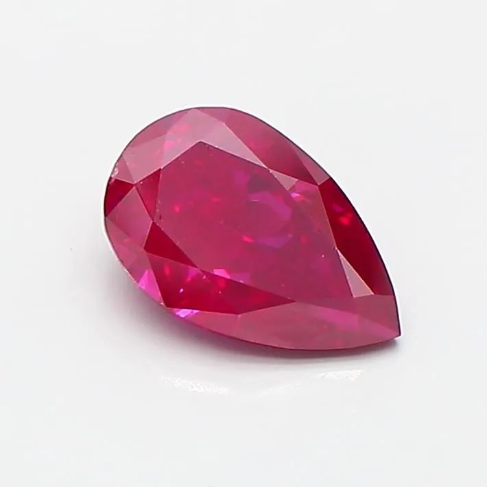 0.77ct PEAR Fancy Deep Pink VS2 Coloured Lab diamond