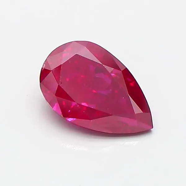 0.77ct PEAR Fancy Deep Pink VS2 Coloured Lab diamond
