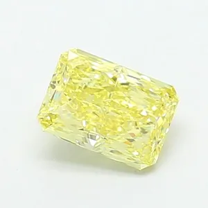 1.36ct RADIANT Fancy Intense Yellow VVS2 Coloured Lab diamond