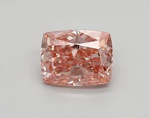 0.84ct CUSHION Fancy Vivid Pink VVS2 Coloured Lab diamond