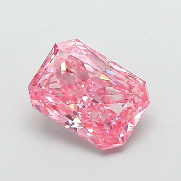 1.40ct RADIANT Fancy Vivid Pink VS1 Coloured Lab diamond