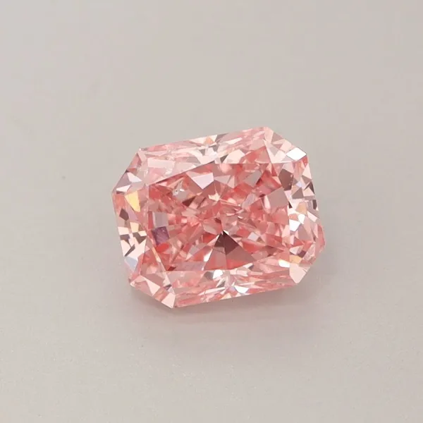1.07ct RADIANT Fancy Vivid Pink SI1 Coloured Lab diamond