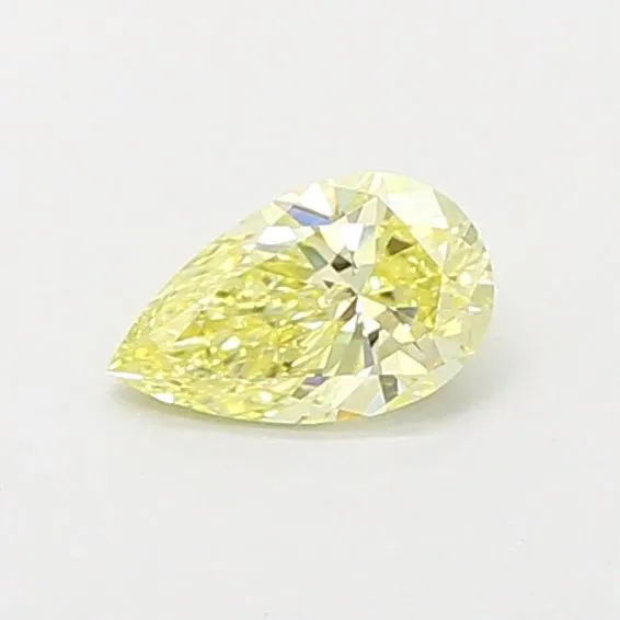 0.41ct PEAR Fancy Yellow VS1 Coloured Lab diamond