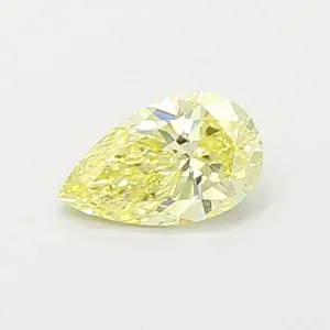 0.41ct PEAR Fancy Yellow VS1 Coloured Lab diamond