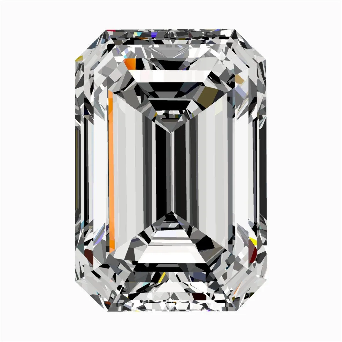 0.42ct EMERALD H VVS2 Natural diamond