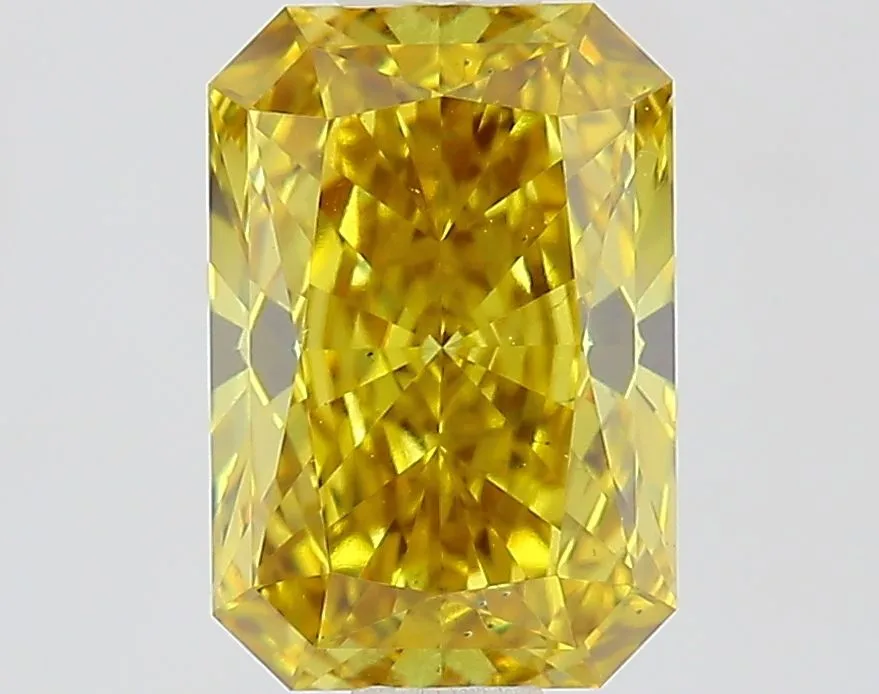 1.20ct RADIANT Fancy Intense Yellow VVS2 Coloured Lab diamond