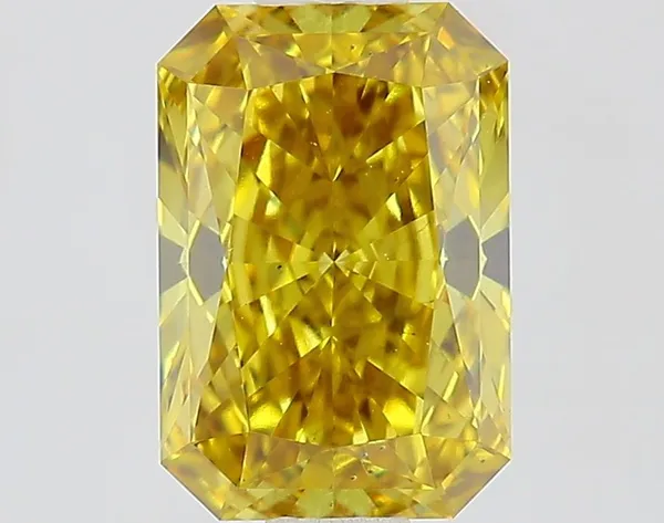1.2ct RADIANT Fancy Intense Yellow VVS2 Coloured Lab diamond