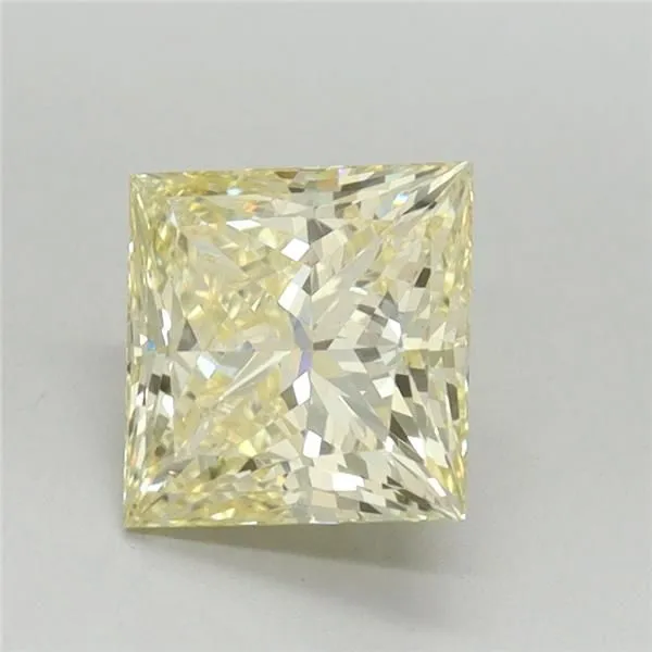 1.6ct PRINCESS Fancy Yellow VS1 Coloured Lab diamond