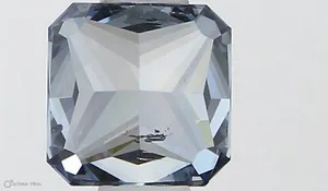 0.54ct RADIANT Fancy Vivid Blue SI2 Coloured Lab diamond