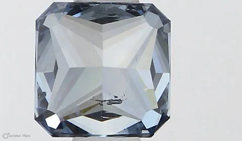 0.54ct RADIANT Fancy Vivid Blue SI2 Coloured Lab diamond