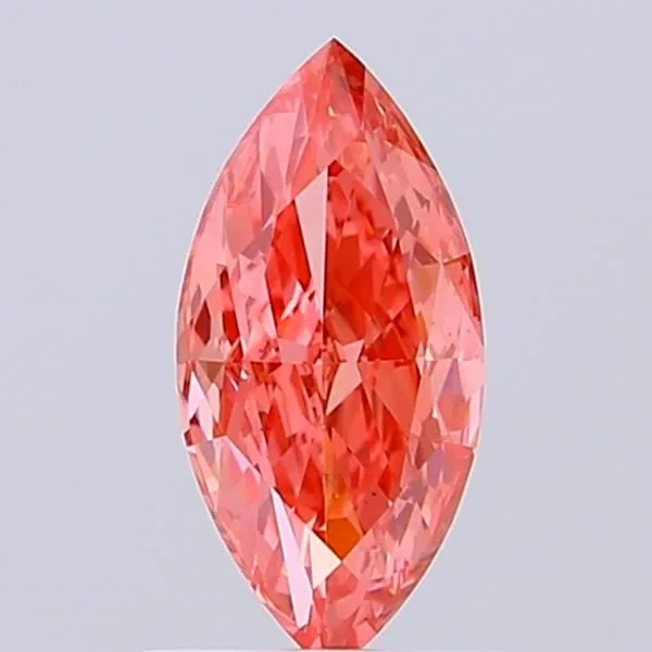 1ct MARQUISE Fancy Vivid Pink VS1 Coloured Lab diamond