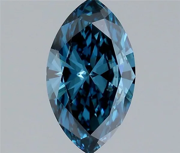 1.5ct MARQUISE Fancy Deep Blue VS1 Coloured Lab diamond