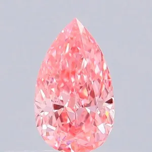 0.32ct PEAR Fancy Vivid Pink VS1 Coloured Lab diamond