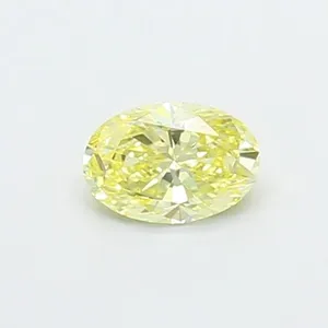 0.35ct OVAL Fancy Intense Yellow VS1 Coloured Lab diamond