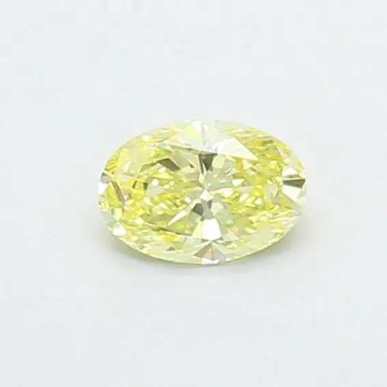 0.35ct OVAL Fancy Intense Yellow VS1 Coloured Lab diamond