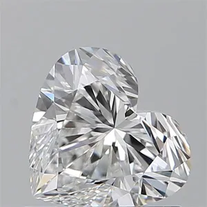 0.9ct HEART F VVS2 Natural diamond