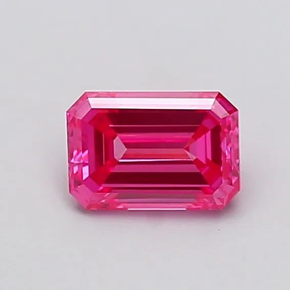 1.05ct EMERALD Fancy Vivid Pink VS1 Coloured Lab diamond