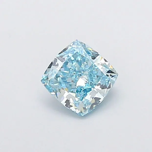 1.10ct CUSHION Fancy Vivid Blue VVS2 Coloured Lab diamond