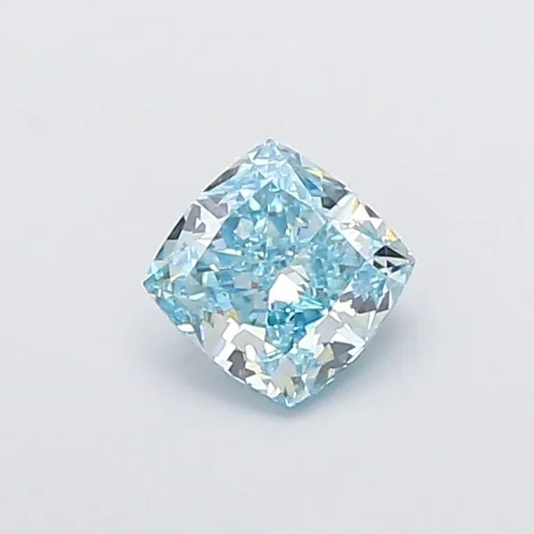 1.1ct CUSHION Fancy Vivid Blue VVS2 Coloured Lab diamond