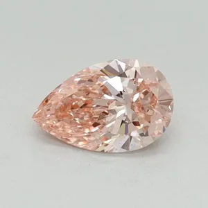 0.4ct PEAR Fancy Vivid Pink VS2 Coloured Lab diamond