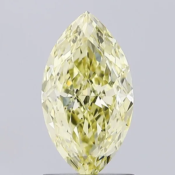 1.42ct MARQUISE Fancy Intense Yellow VS1 Coloured Lab diamond