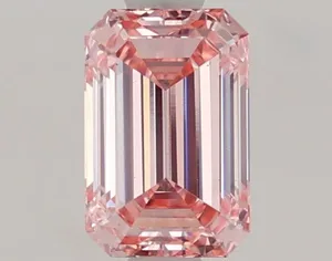 1.04ct EMERALD Fancy Intense Pink VS1 Coloured Lab diamond