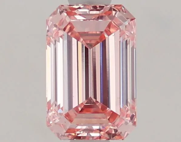 1.04ct EMERALD Fancy Intense Pink VS1 Coloured Lab diamond