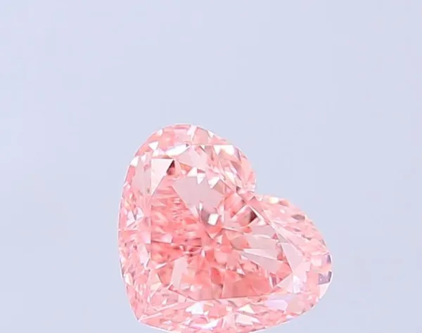 1.02ct HEART Fancy Vivid Pink VS1 Coloured Lab diamond