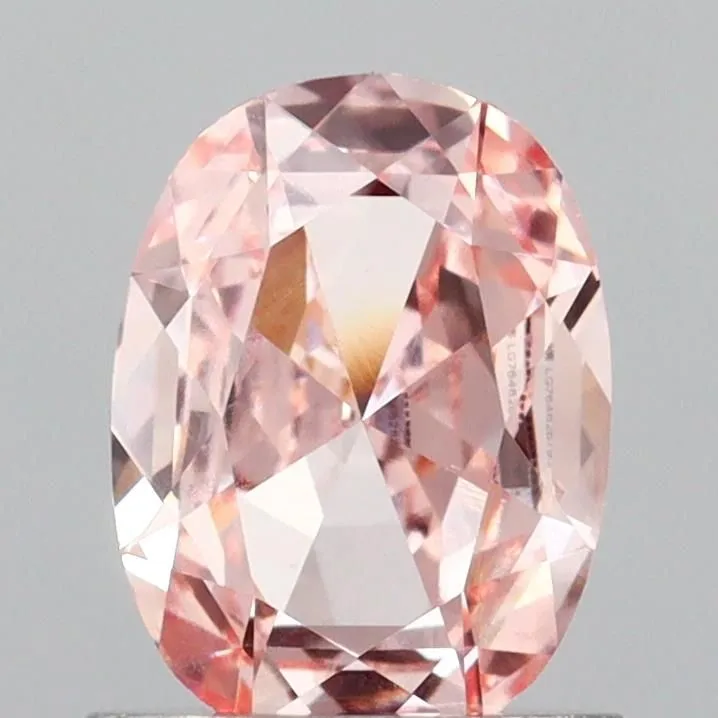 0.90ct OVAL Fancy Pink VS1 Coloured Lab diamond