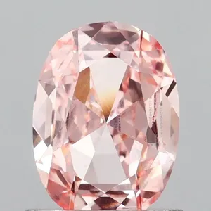 0.9ct OVAL Fancy Pink VS1 Coloured Lab diamond