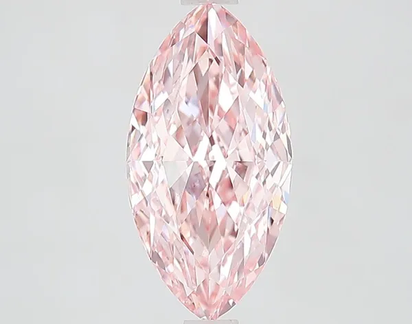 2.53ct MARQUISE Fancy Vivid Pink VS1 Coloured Lab diamond
