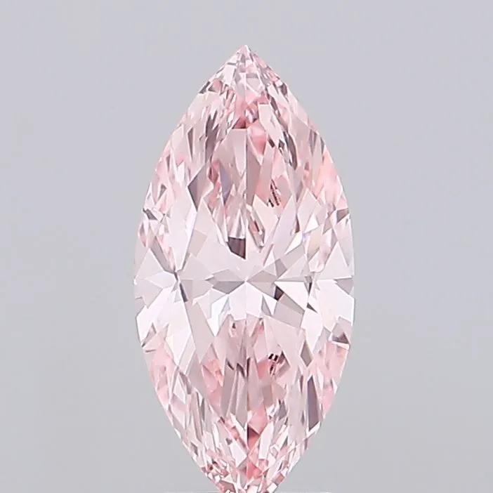 1.42ct MARQUISE Fancy Vivid Pink VVS2 Coloured Lab diamond