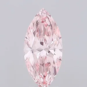 1.42ct MARQUISE Fancy Vivid Pink VVS2 Coloured Lab diamond