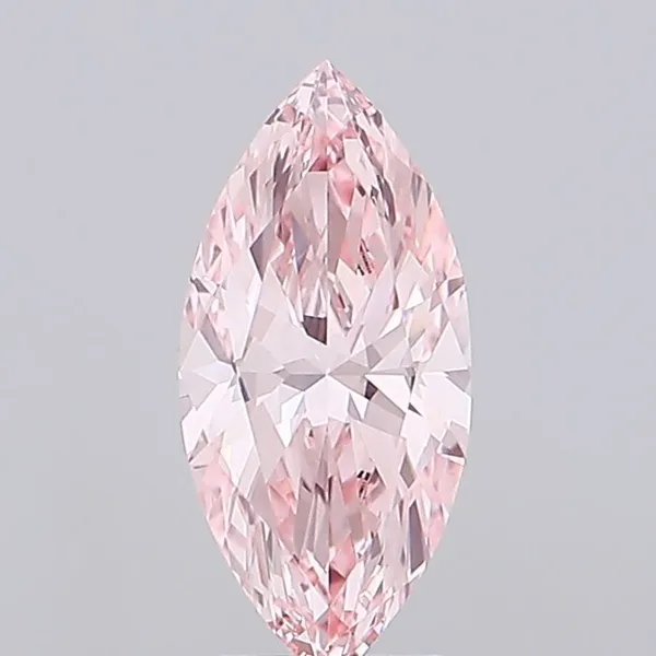 1.42ct MARQUISE Fancy Vivid Pink VVS2 Coloured Lab diamond