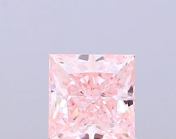 1.01ct PRINCESS Fancy Intense Pink VS1 Coloured Lab diamond