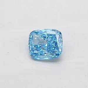 0.5ct CUSHION Fancy Vivid Blue VS1 Coloured Lab diamond