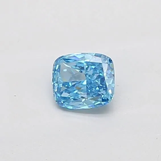 0.5ct CUSHION Fancy Vivid Blue VS1 Coloured Lab diamond