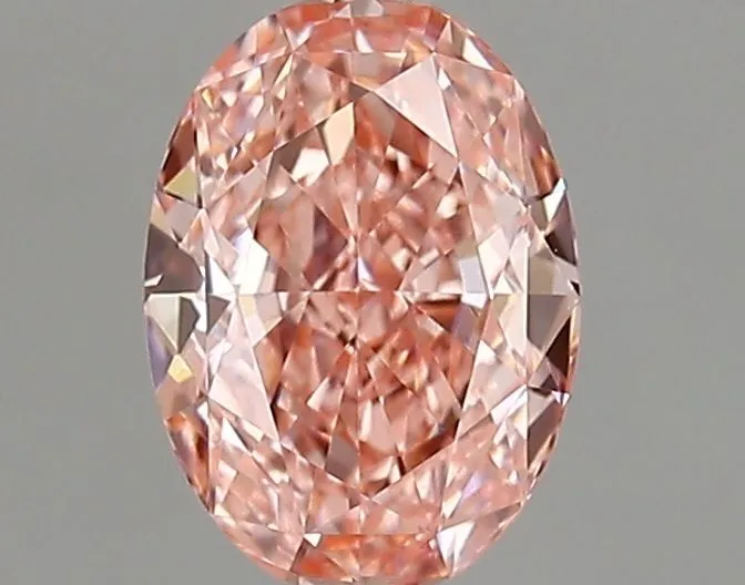1.04ct OVAL Fancy Vivid Pink VVS1 Coloured Lab diamond