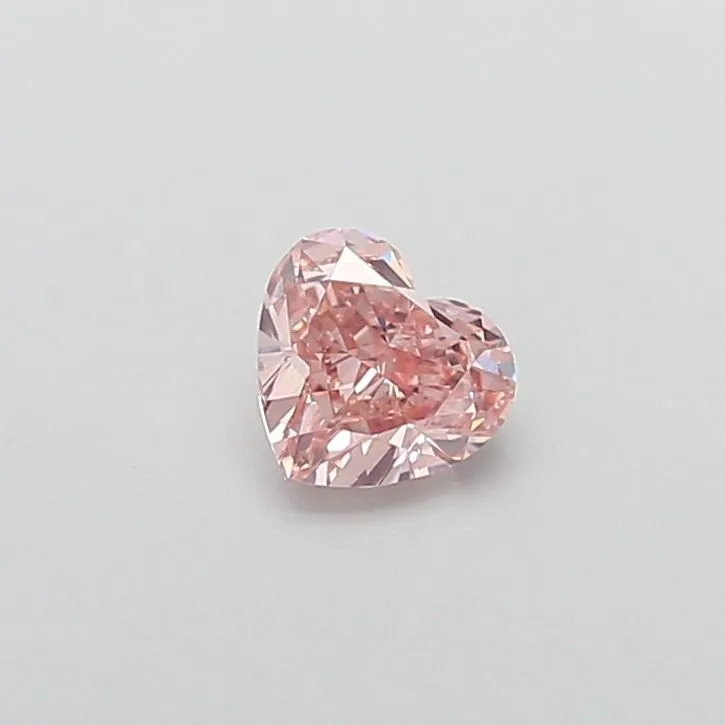 0.91ct HEART Fancy Brown Pink VS2 Coloured Lab diamond
