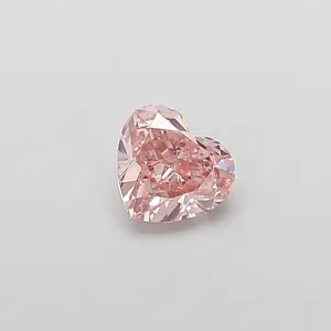 0.91ct HEART Fancy Brown Pink VS2 Coloured Lab diamond