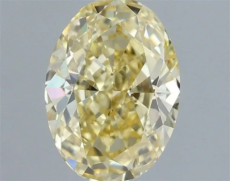 1.03ct OVAL Fancy Intense Yellow VS1 Coloured Lab diamond