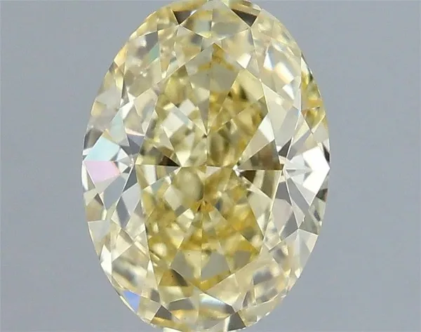 1.03ct OVAL Fancy Intense Yellow VS1 Coloured Lab diamond