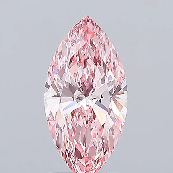 2.08ct MARQUISE Fancy Vivid Pink VVS2 Coloured Lab diamond