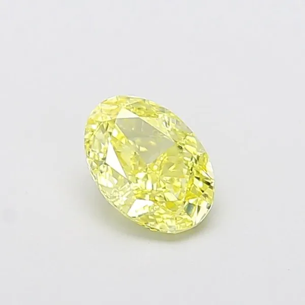 1.01ct OVAL Fancy Intense Yellow VVS2 Coloured Lab diamond